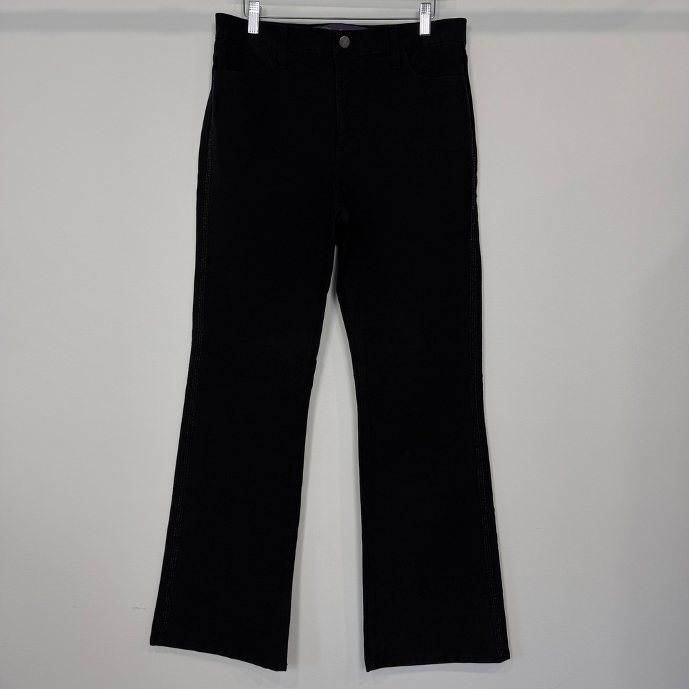 NYDJ Not Your Daughters Jeans Black Rhinestone Bootcut 12 Y2K Glam Rockstar